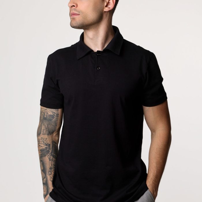 Camiseta Polo - Preta